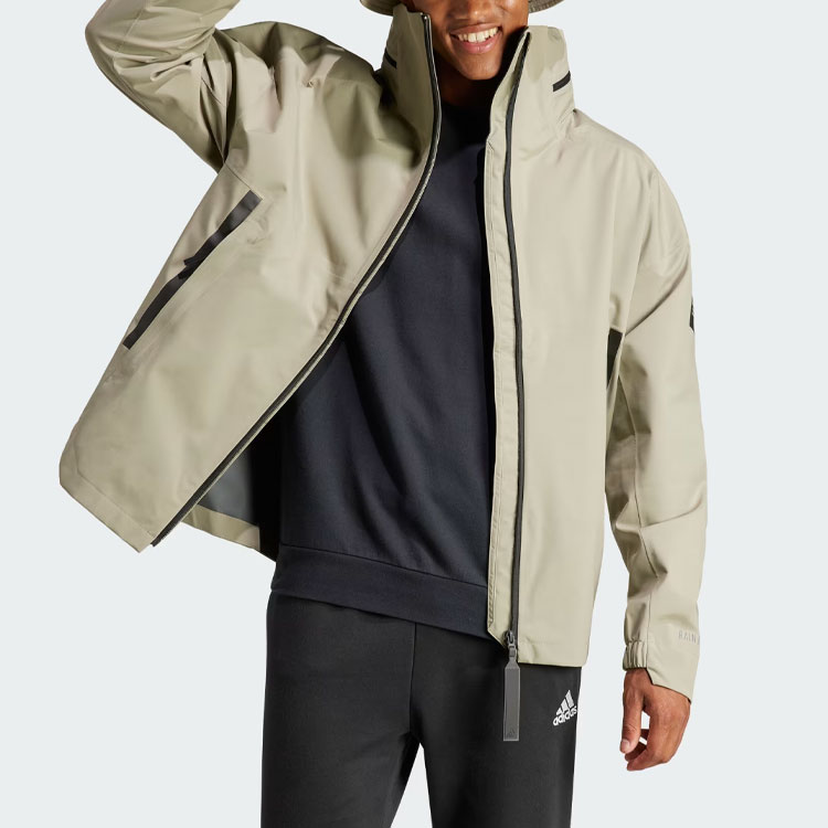 Куртка Myshelter Rain.Rdy Adidas Мужская Яичный Камень Серебристо-Серый — фото 4