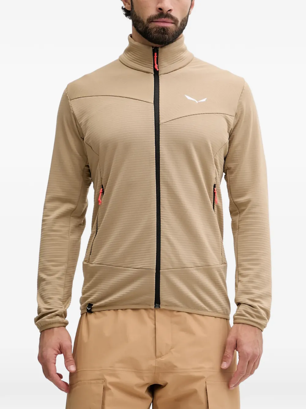 

Фактурная куртка на молнии Salewa, бежевый