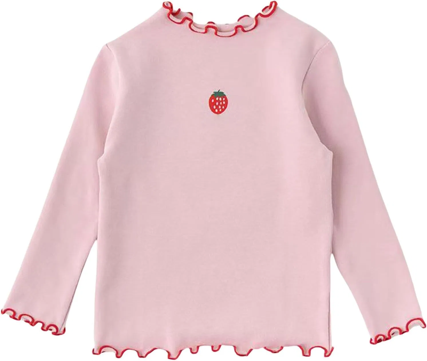 Детская футболка с длинным рукавом, хлопок, Pink