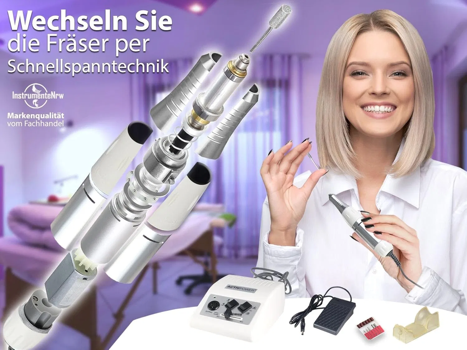 Электрический аппарат для маникюра и педикюра Instrumentenrw — фото 2