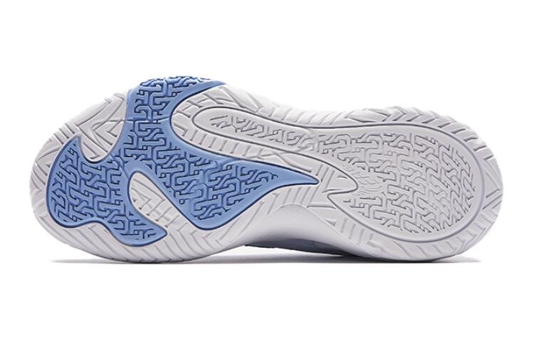 Детские баскетбольные кроссовки GS Low-top Anta White/Danube Blue Anta Kids, синий — фото 4
