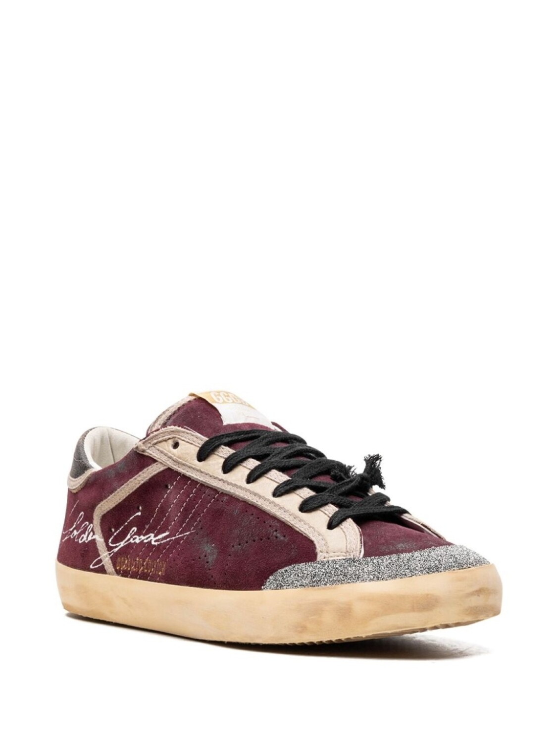 Golden Goose кроссовки Super-Star Penstar "Wine Red/Black", красный — фото 2