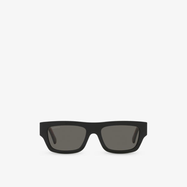 

GC002051 GG1301S солнцезащитные очки из ацетата в прямоугольной оправе Gucci, черный
