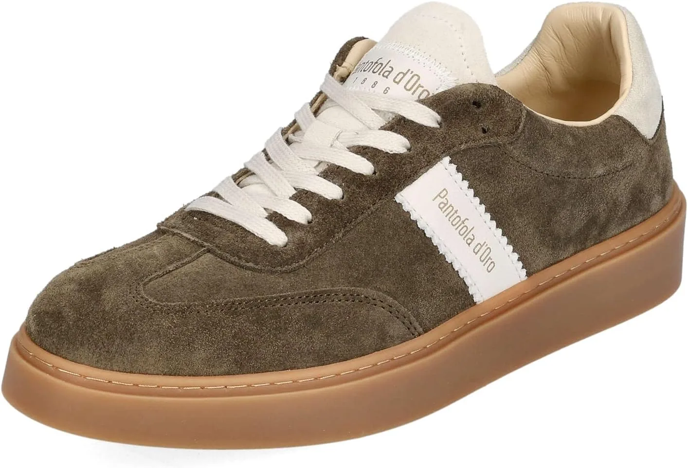 Кроссовки Pantofola d'Oro Argentario Low Green/Off White Размер EU 43, Green Off White, белый/зеленый — фото 4