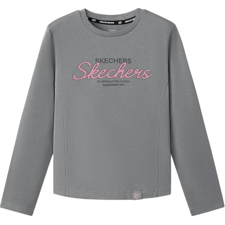 

Футболка для детей с круглым вырезом Moderate Skechers, flannel серый/00ee