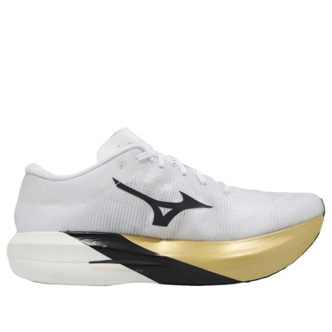 Кроссовки Mizuno Hyperwarp Pure 'White Black Gold' — фото 3