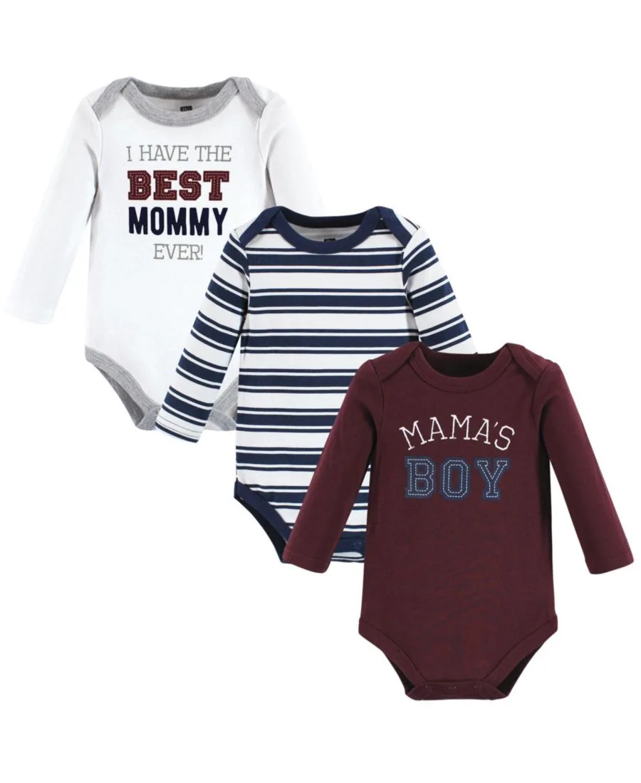 Хлопковые боди с длинными рукавами, комплект из 3 штук Hudson Baby, Mamas Boy