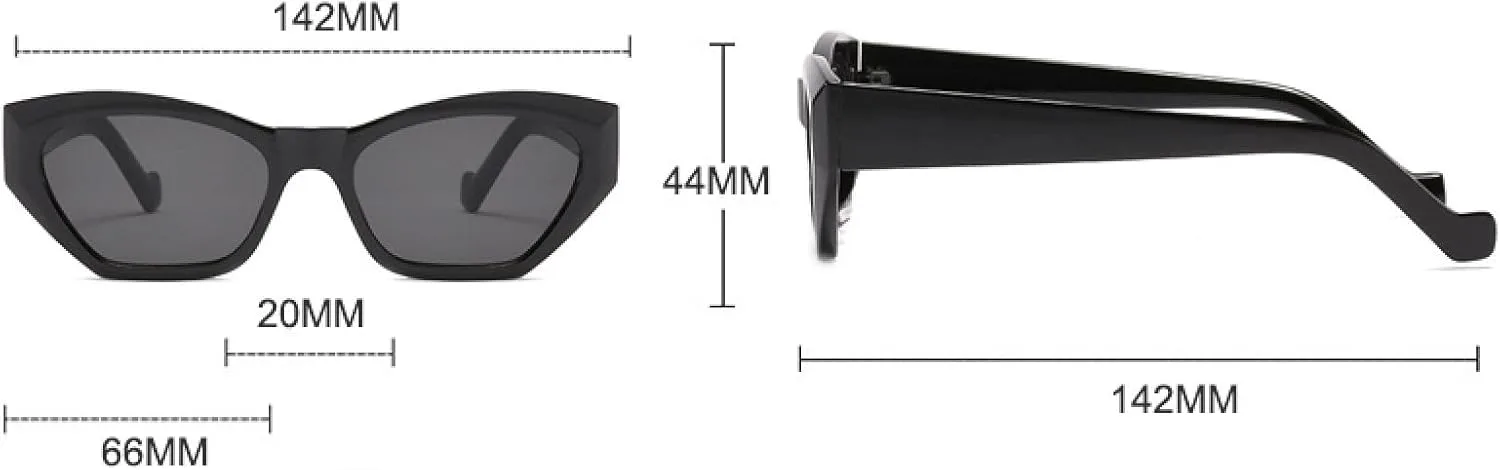 

Винтажные маленькие женские солнцезащитные очки, модные, светло-зеленые, в стиле ретро, ​​«кошачий глаз», с защитой от УФ-излучения UV400 VVTWSSW, Clear Pink