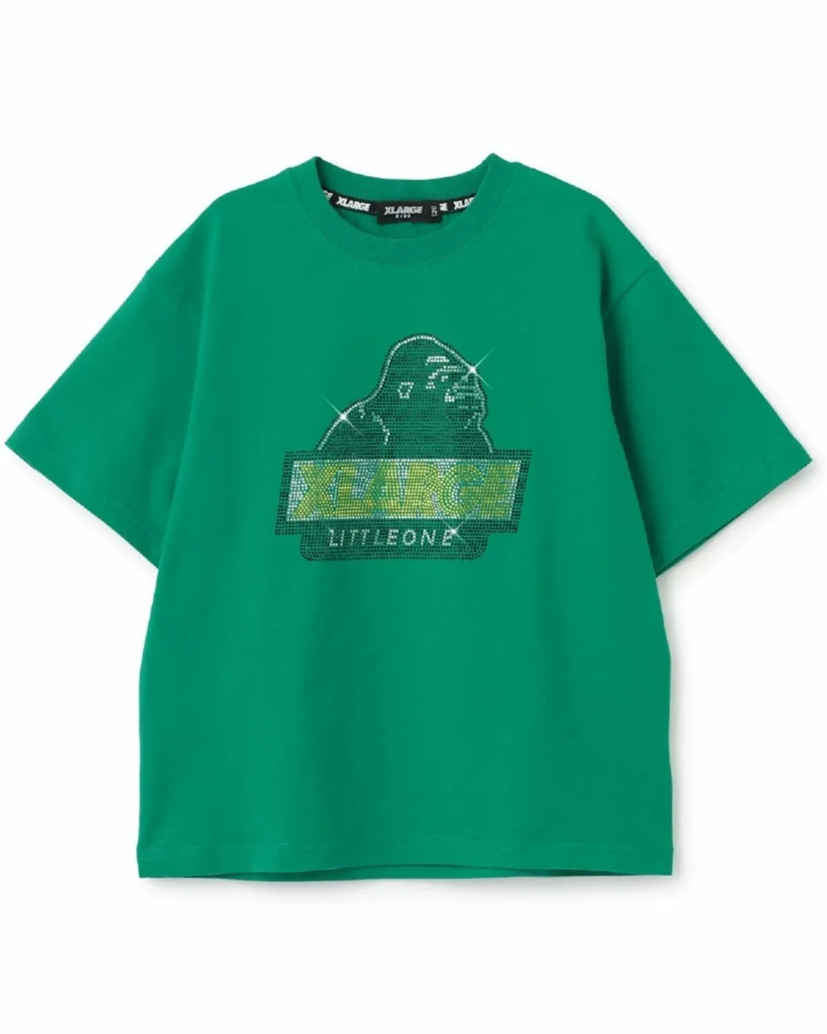 Футболка с коротким рукавом Rhinestone OG XLARGE KIDS, Green