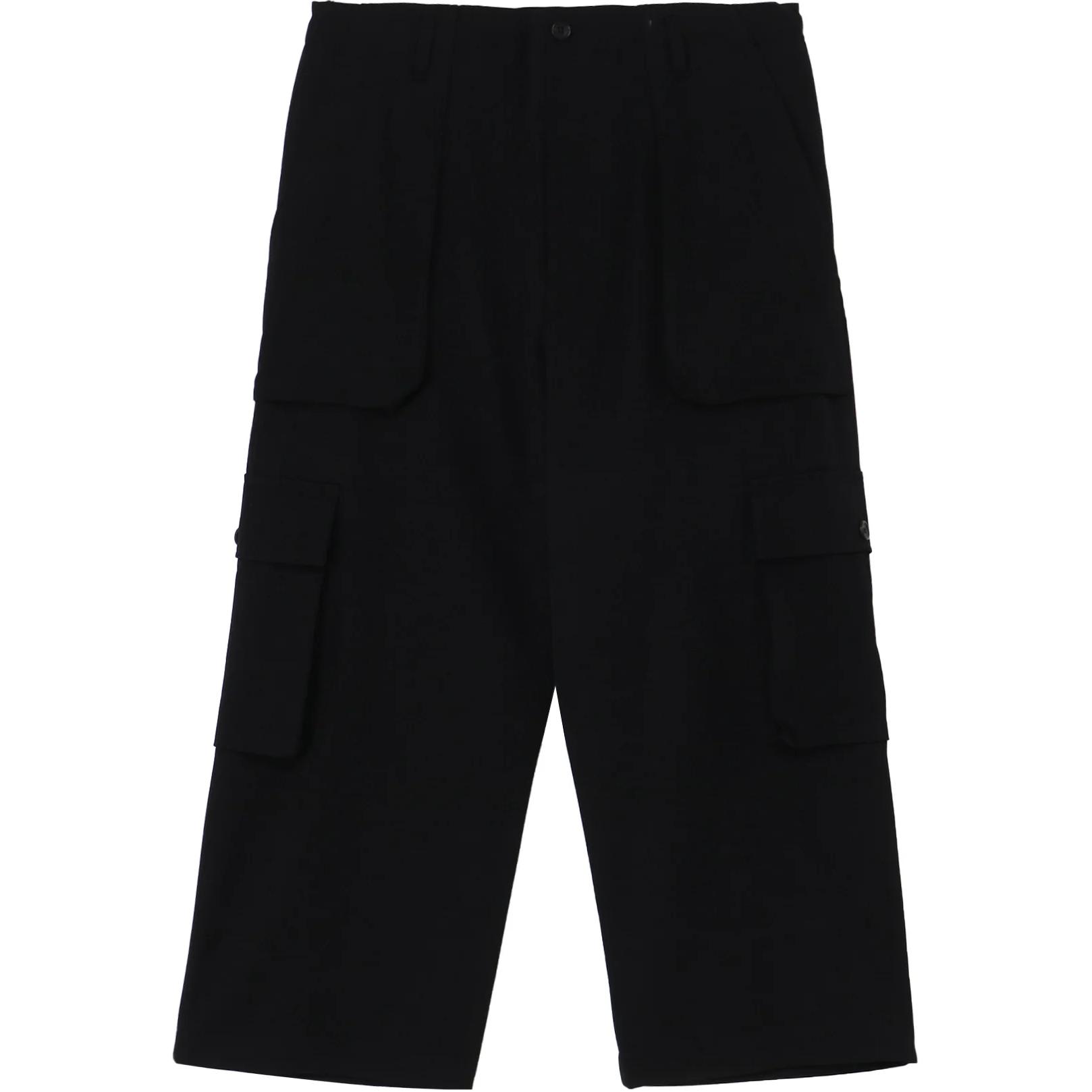 

Габардиновые карго с карманами Yohji Yamamoto, черный