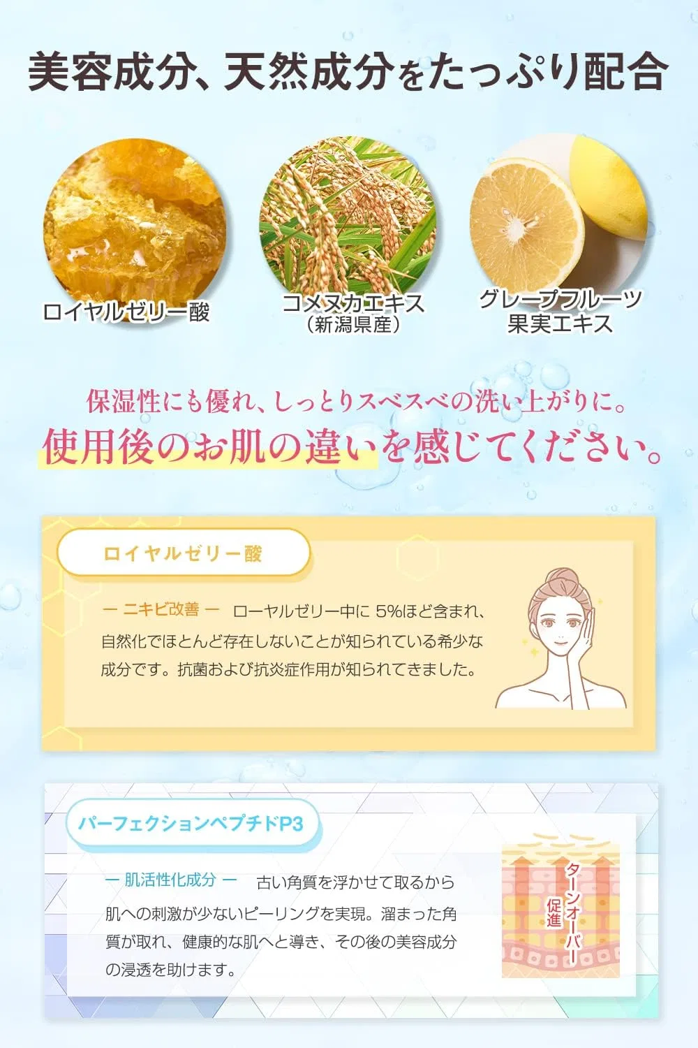Гель для умывания Pikaichi — Jewel Rain All-in-One Gel, от прыщей, 60 г — фото 3