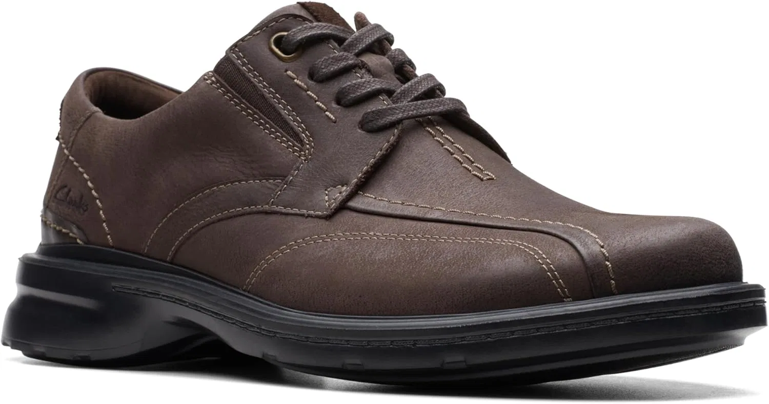 Мужские оксфорды Clarks Gessler Lace, Dark Brown — фото 3