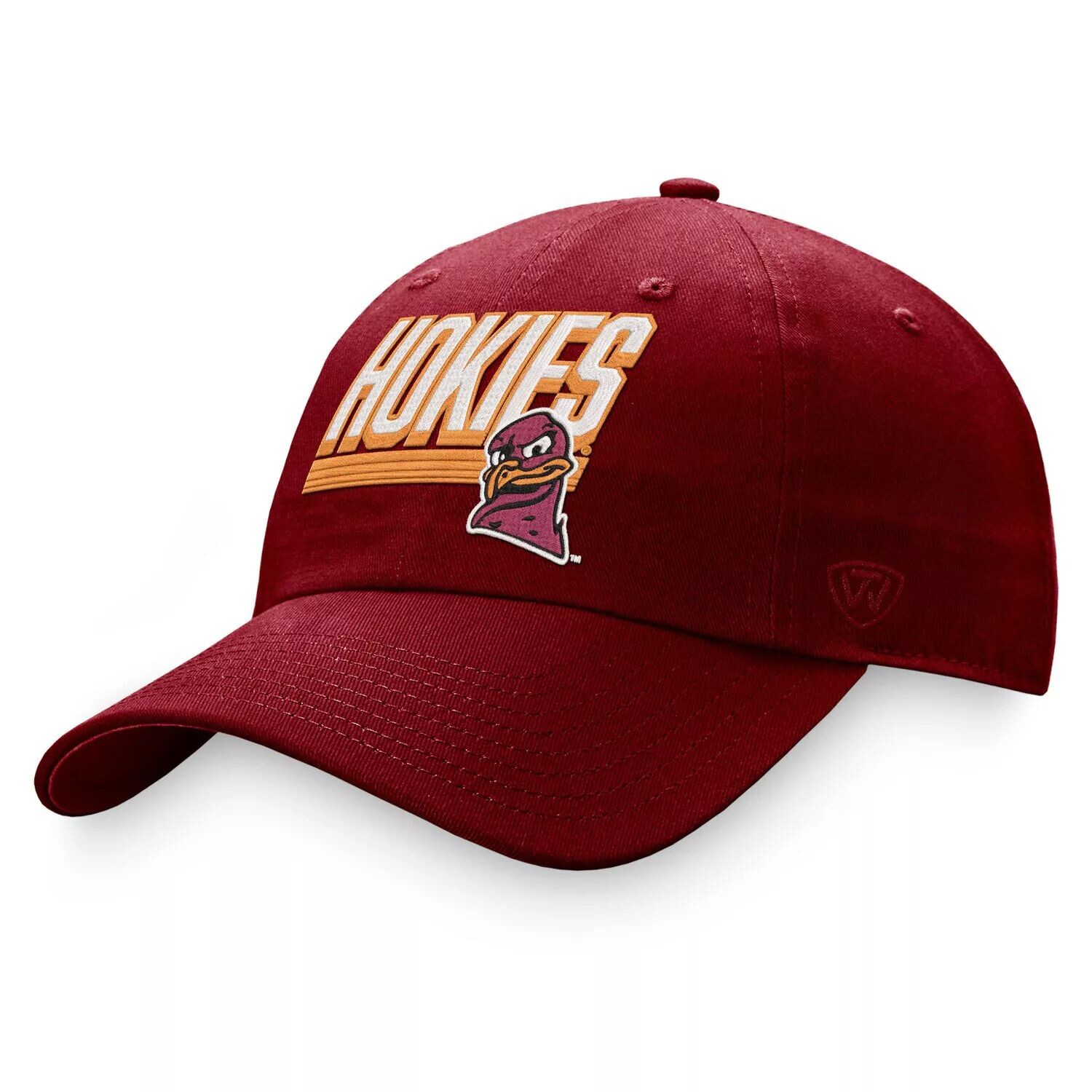 

Мужская регулируемая шляпа Top of the World Maroon Virginia Tech Hokies Slice