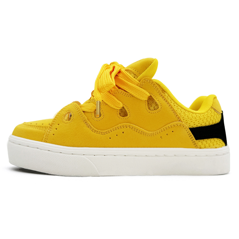 

JIAFEIMAOJIAZU Лоу-топ скейтборд кроссовки унисекс утино-желтые, цвет Duck Yellow