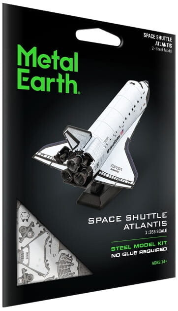 

Металлическая Земля, Шаттл Атлантис, космический корабль, цветная модель для сборки. Fascinations