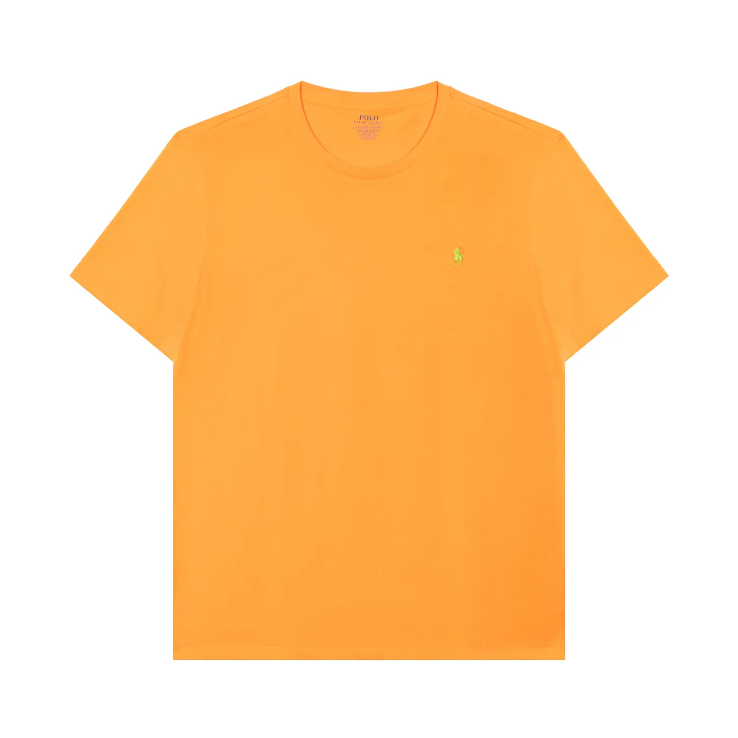 Футболка из хлопка с вышитым логотипом Polo Ralph Lauren, оранжевый