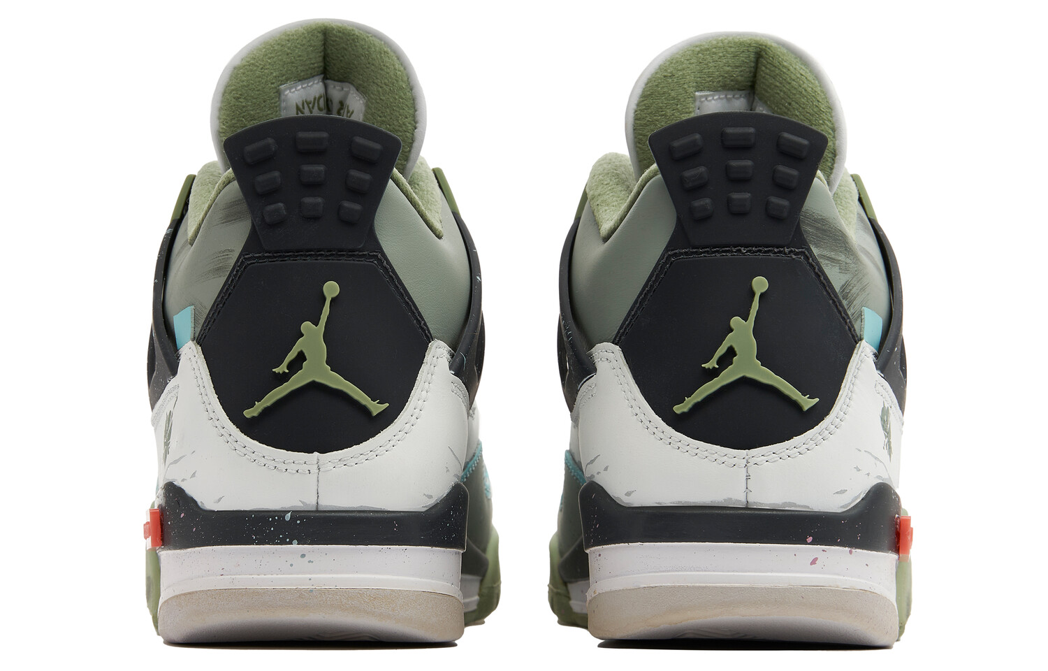 

Jordan Air Jordan 4 Vintage Баскетбольные кроссовки унисекс, White/Green/Black