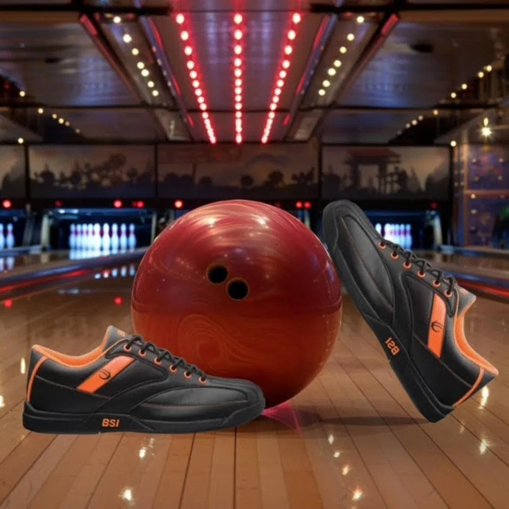 Мужские спортивные ботинки для боулинга BSI BSI PRODUCTS, INC., Black Orange — фото 2