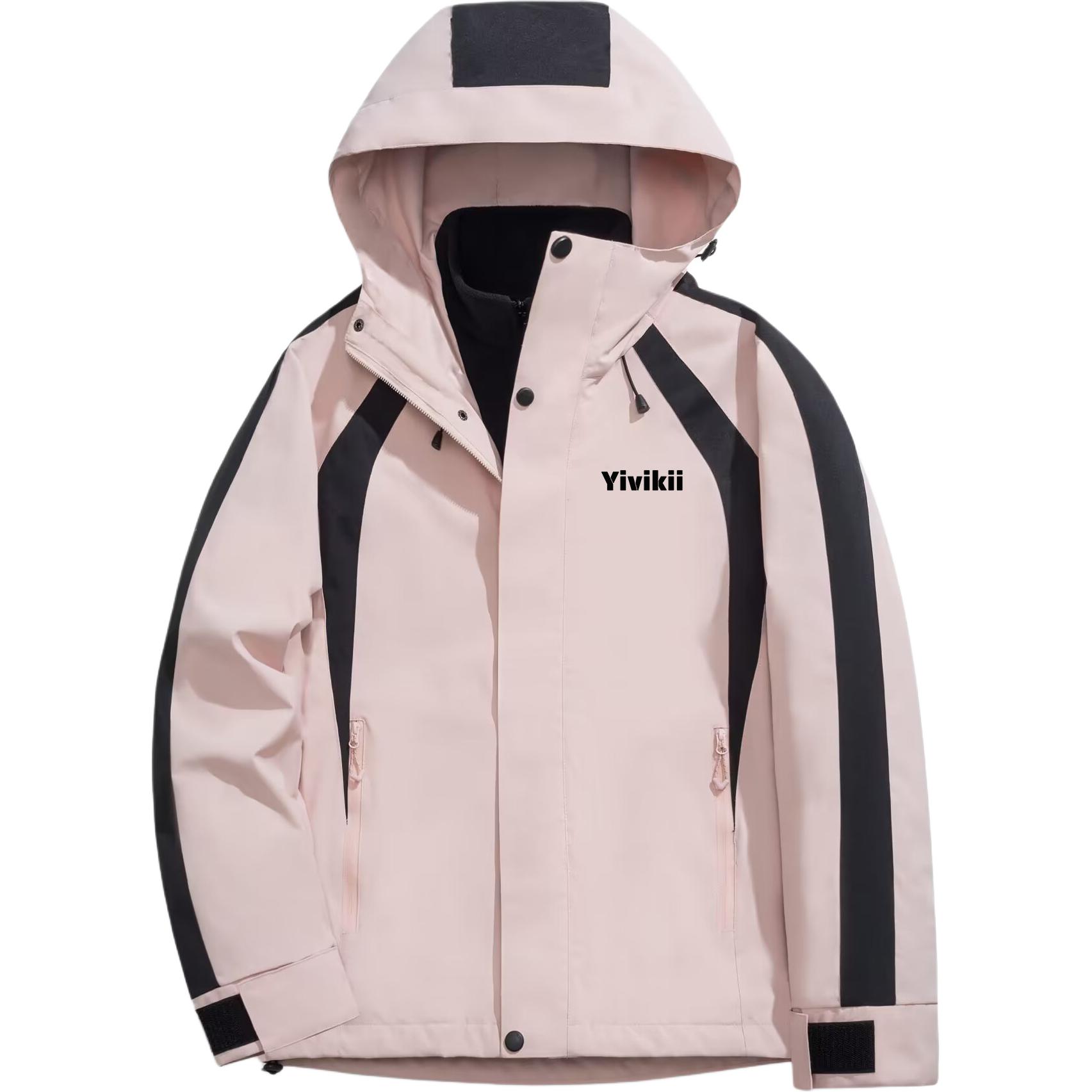 

YIVIKII Куртка Unisex, Pink Black