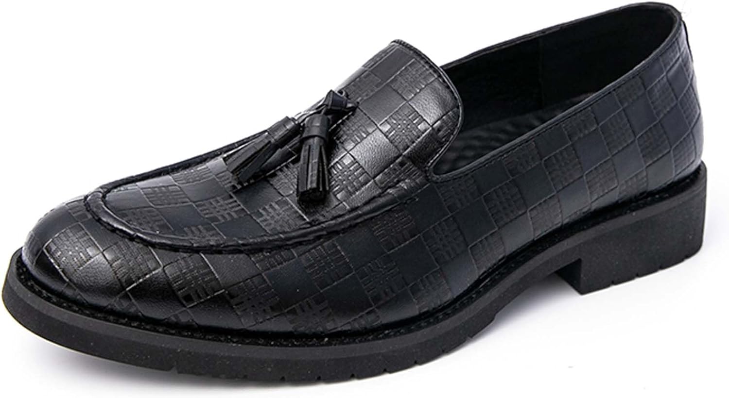 

Мужские лоферы Модные городские деловые формальные туфли Противоскользящие Дышащие Офисная форма Костюмы Банкеты Свадьбы Смокинги Формальные платья Кожаная обувь Generic, черный