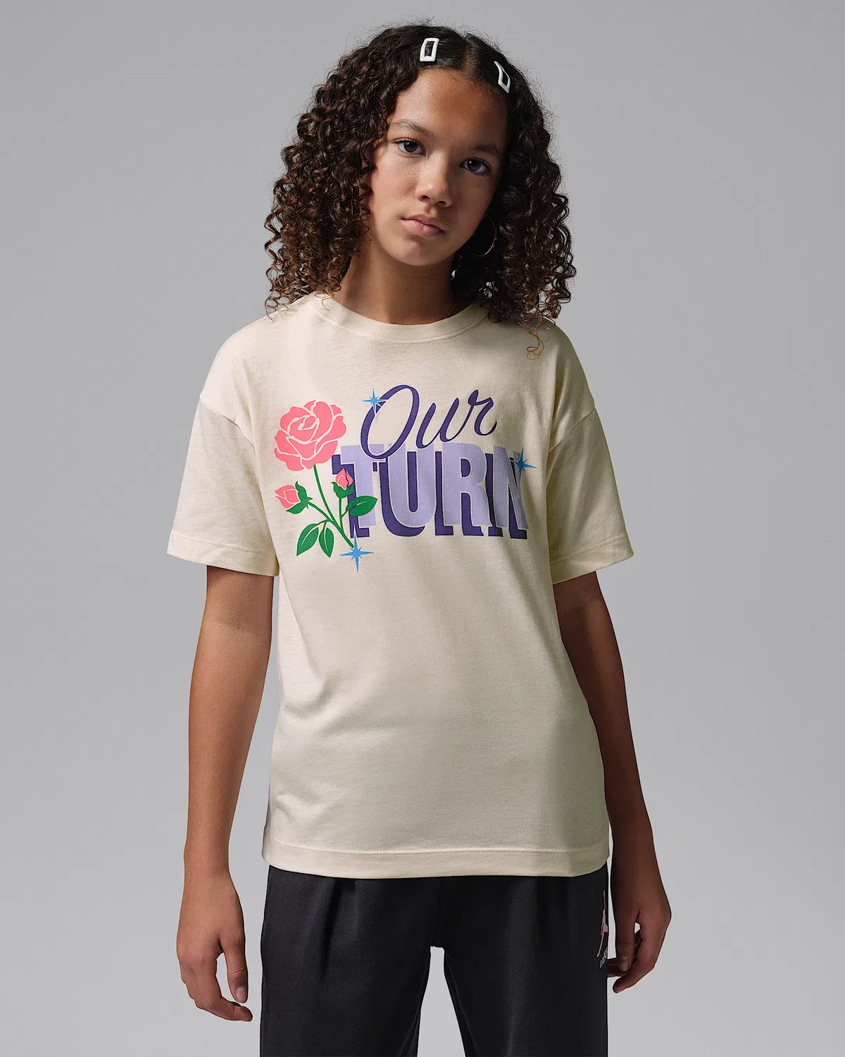 Детская футболка Jordan "Our Turn", White