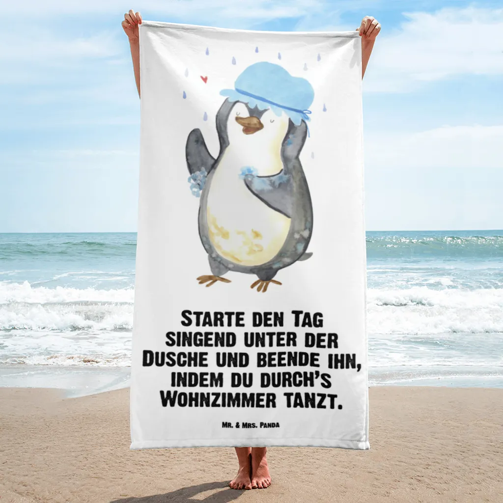 

Пляжное полотенце Mr. & Mrs. Panda, белый