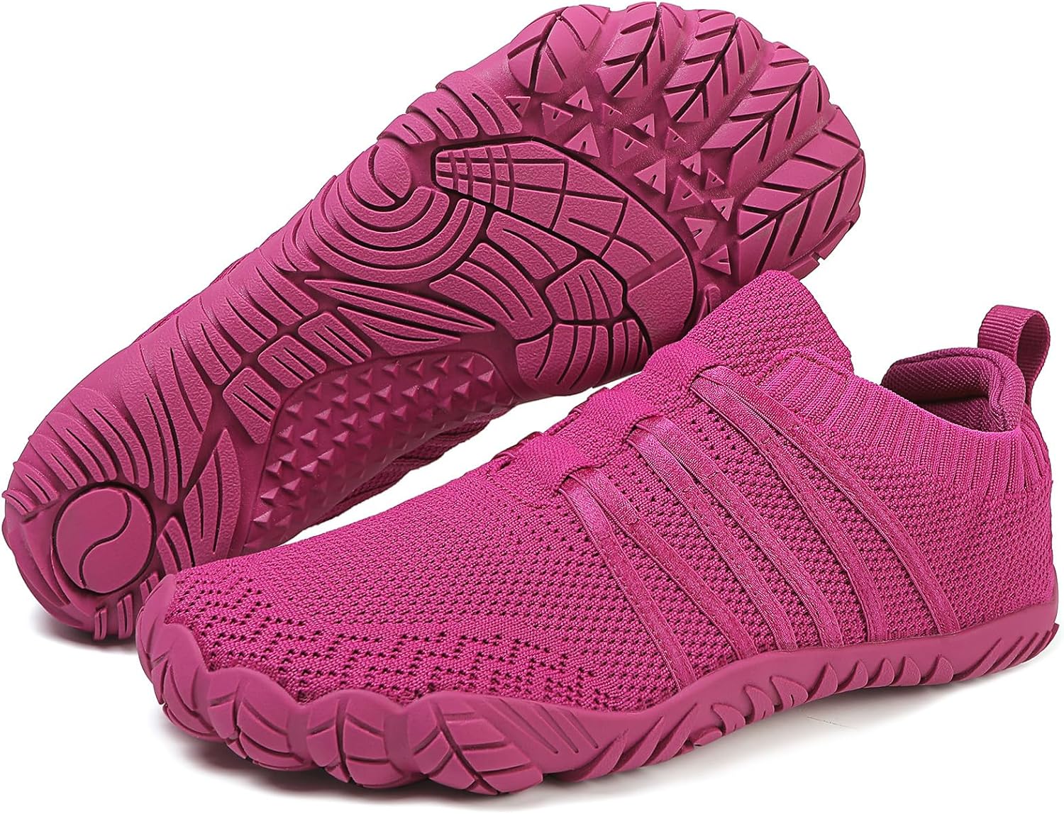 

Мужские и женские босоножки-обувь без каблука, мокасины для воды с широкой носочной частью, обувь с нулевым перепадом, минималистичная обувь, идеальная для прогулок, походов и заземляющих занятий Brykan, розовый