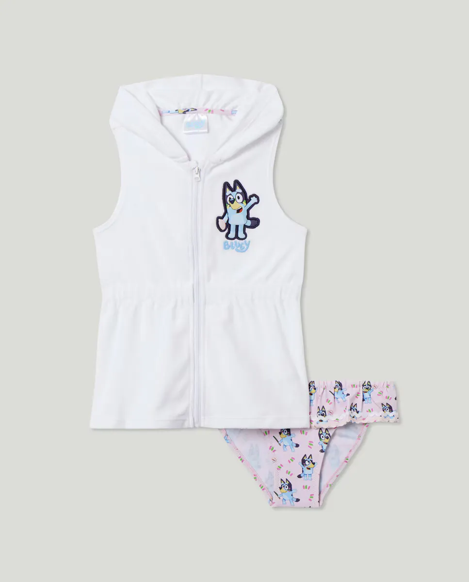 

Набор Bluey baby girl Baby El Corte Inglés, белый