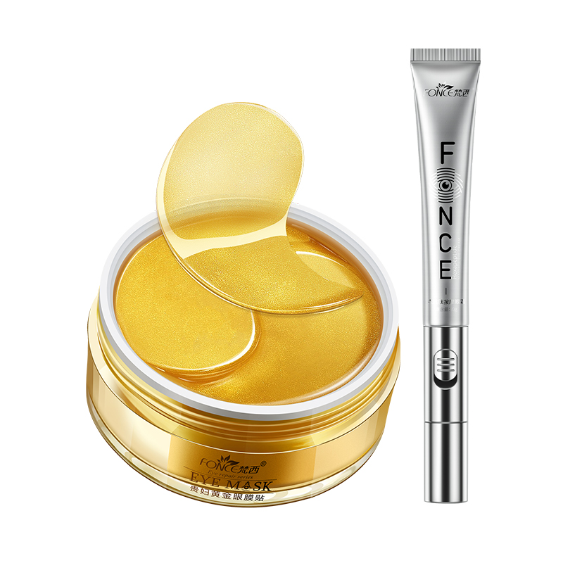 

FONCE Маска для глаз Lady Gold для уменьшения морщин, осветления и подтягивания, 60 шт/упаковка, подарок на день рождения для лучшей подруги