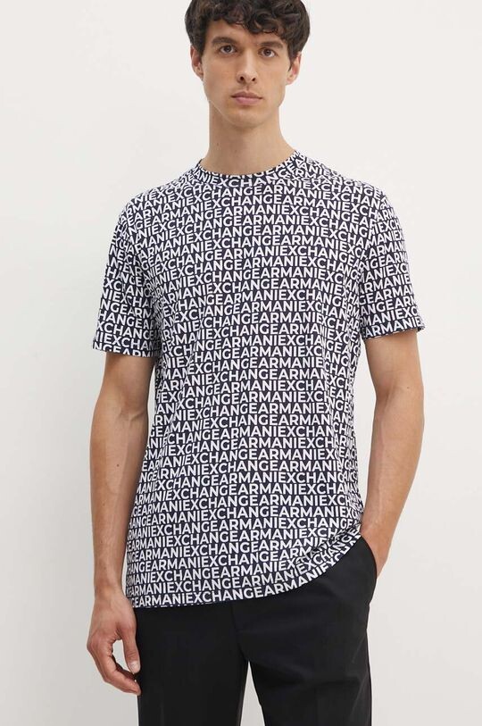 

Хлопковая футболка Armani Exchange, черный