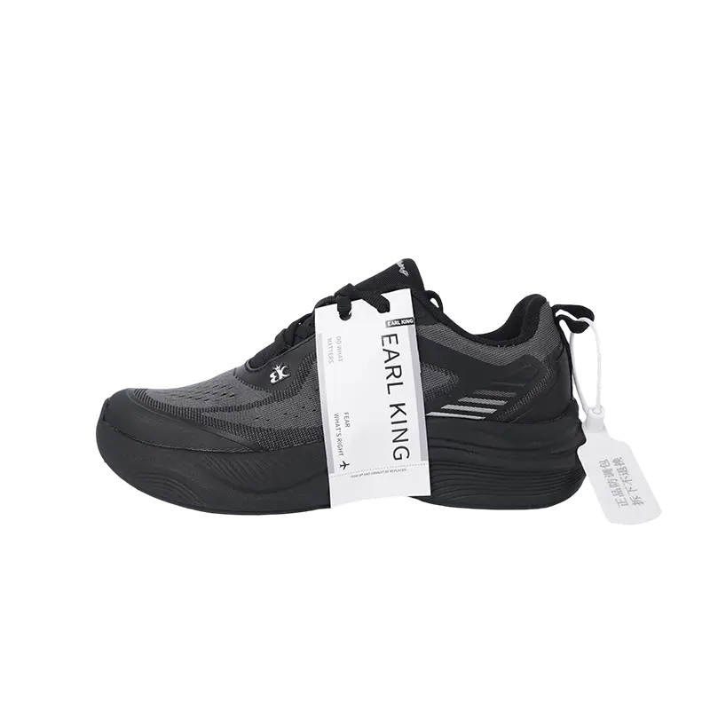 

Earl king Износостойкие и легкие низкие кеды унисекс черные, цвет Black