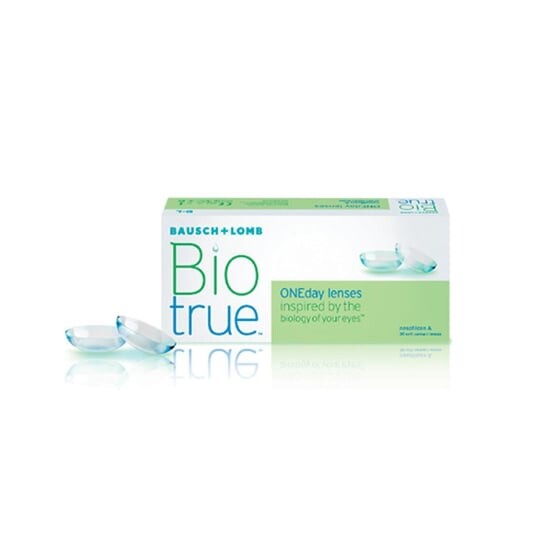 

Линзы однодневные -1,75 кривизна 8,6, 30 шт. BioTrue, One Day, бесцветный