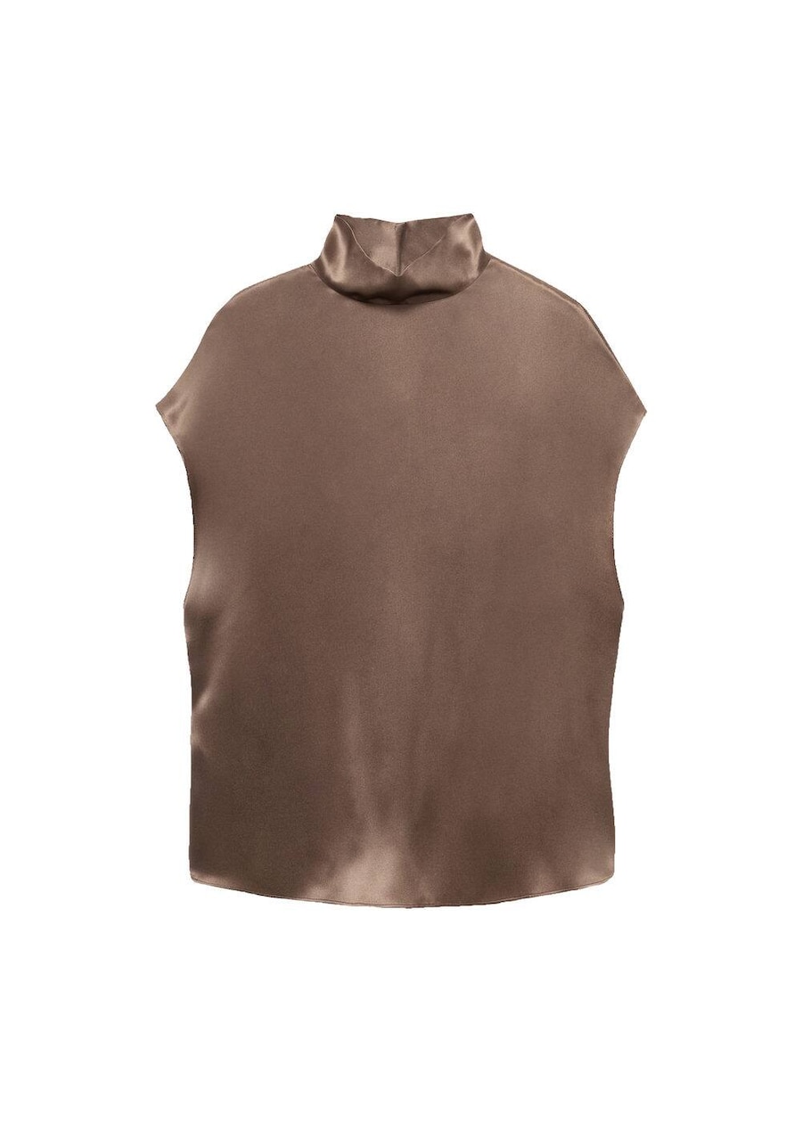 

Блуза MANGO Lunas, шоколадный