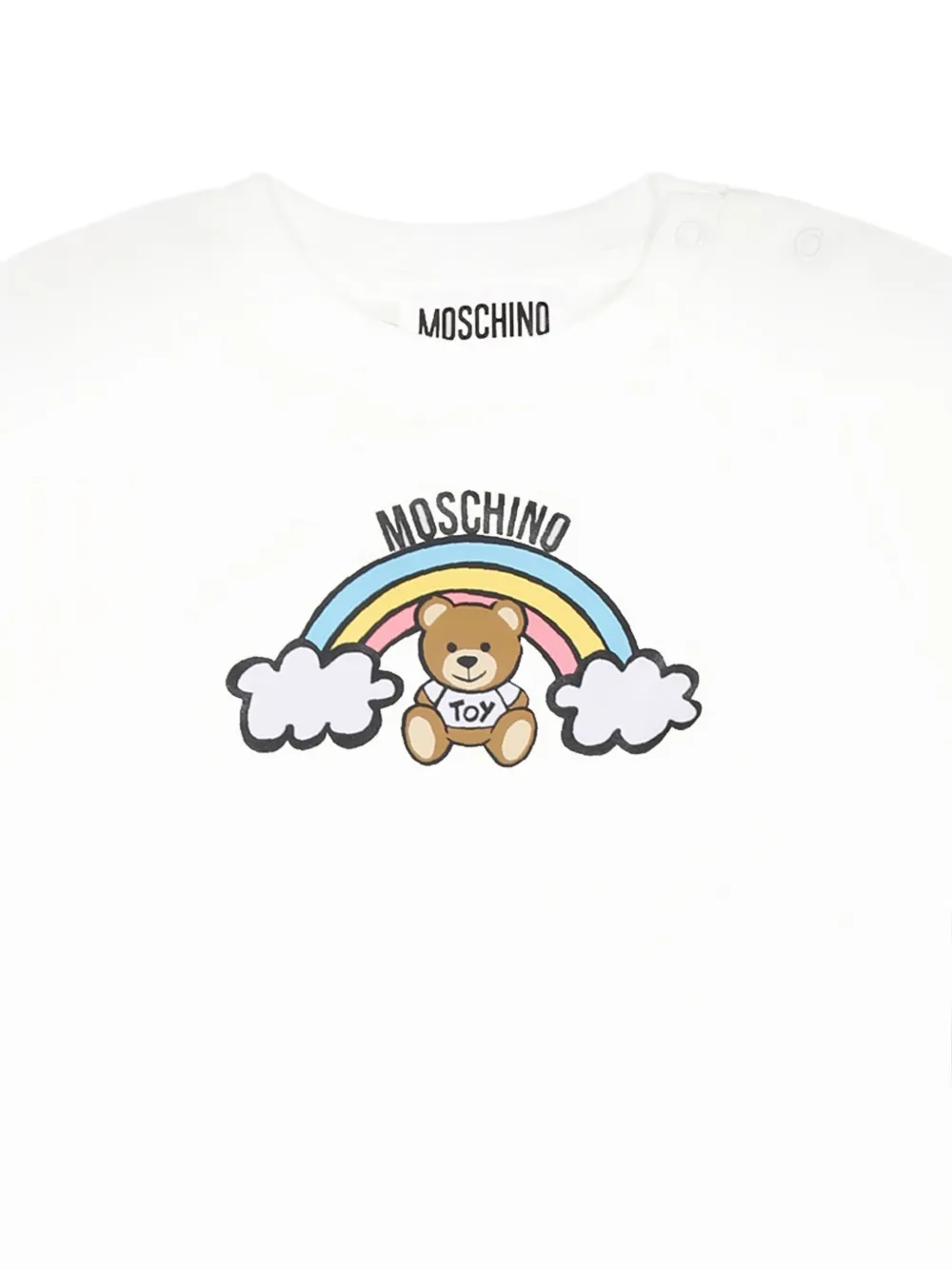 Спортивный костюм с принтом Moschino Kids, белый — фото 3
