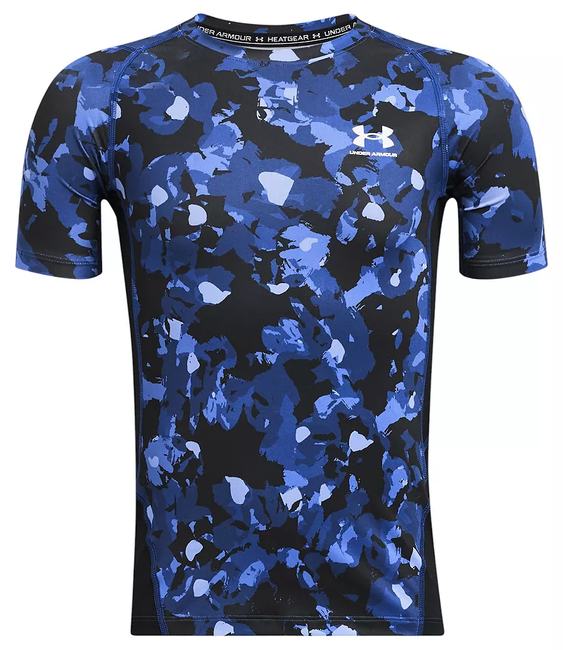 

Футболка с принтом HeatGear для мальчиков Under Armour, цвет Tech Blue/White