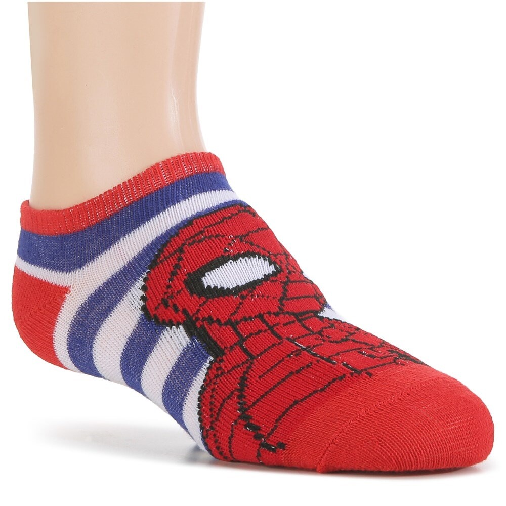 Набор из 6 детских носков с изображением Человека-паука Spider-Man, мультиколор — фото 3