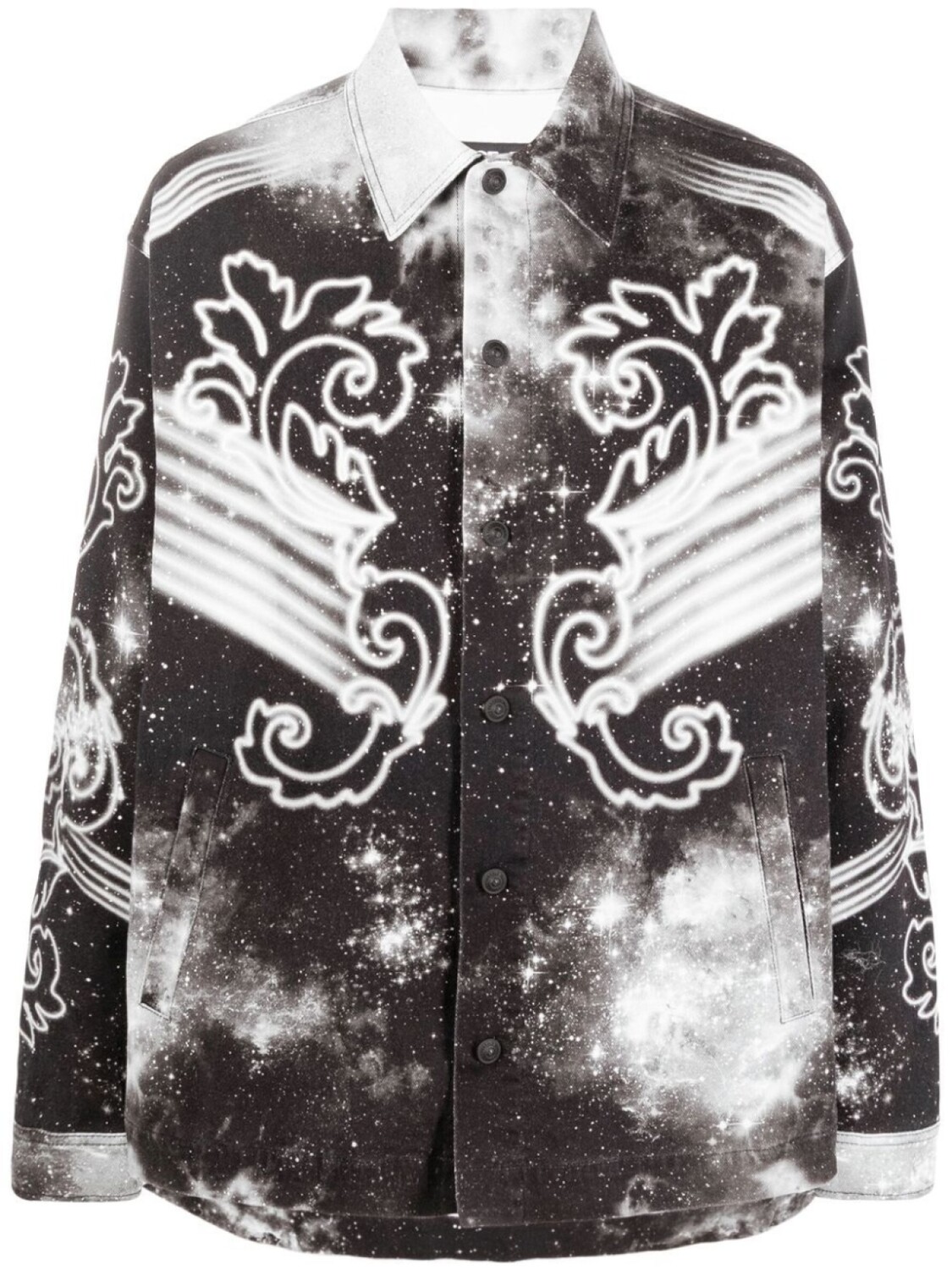 

Рубашка с длинными рукавами и принтом Space Couture Versace Jeans Couture, черный