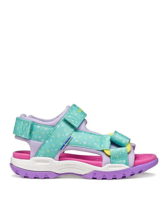 Geox Сандалии Сандалии Jr Borealis Girl J550WA 015AN C4A8R M Бирюзовые