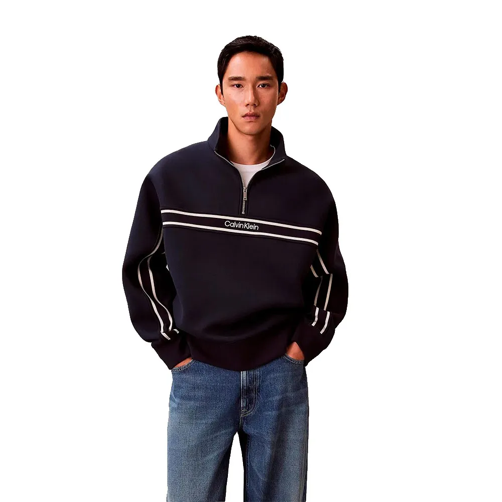 

Толстовка Calvin Klein Jeans Spacer Relaxed Fit на молнии, синий