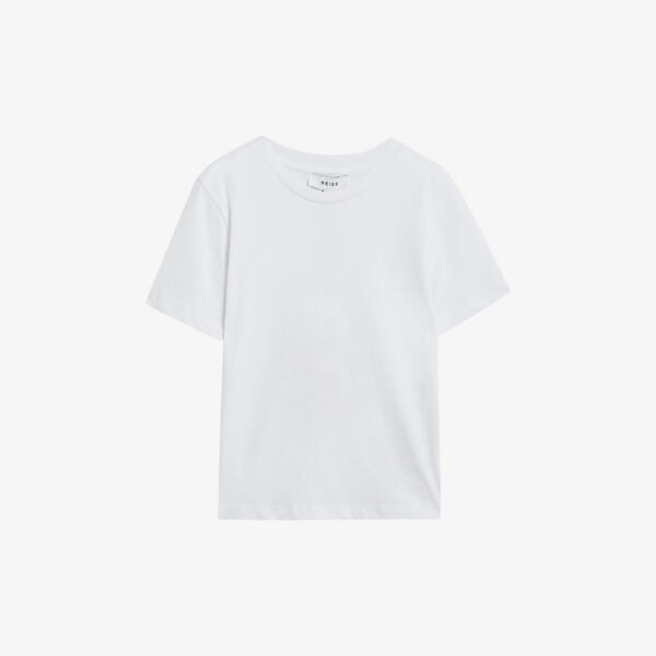 

Футболка Bless из хлопкового джерси с круглым вырезом 3–14 лет Reiss, белый