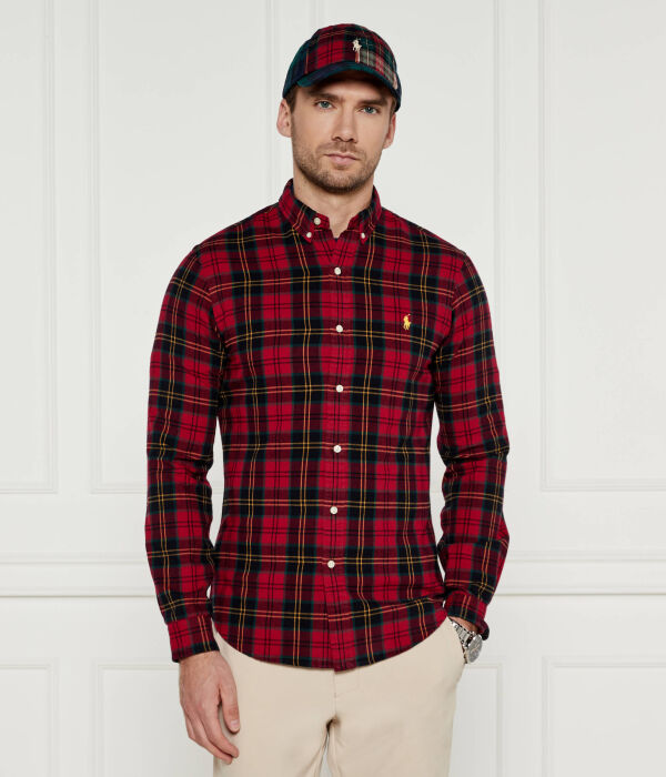 

Рубашка Polo Ralph Lauren Slim Fit, красный