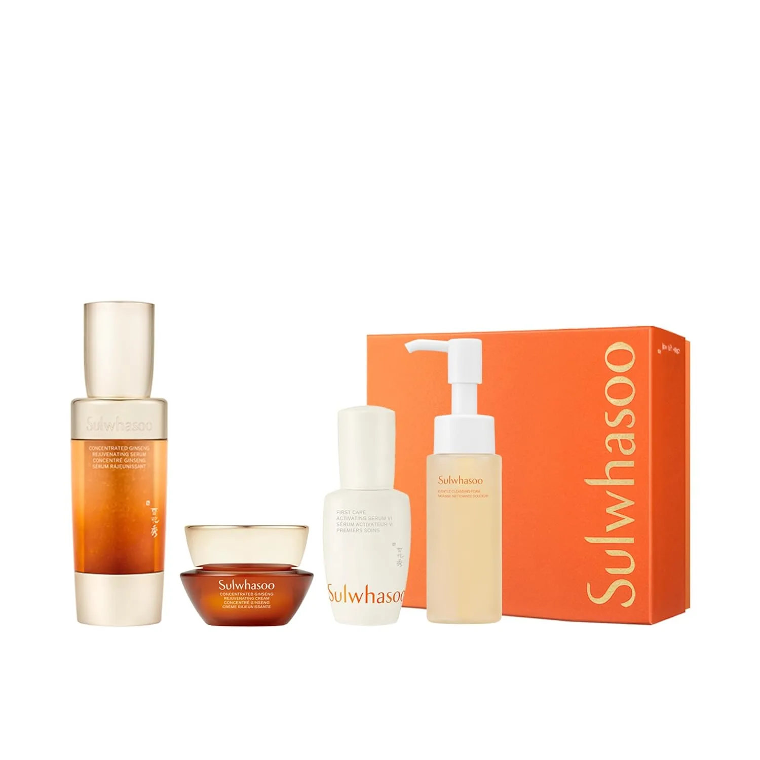 Sulwhasoo Concentrated Ginseng Rejuvenating Serum - антивозрастная сыворотка с женьшенем и пептидами, ниацинамидом, ретинолом, витамином B5 и гиалуроновой кислотой для морщин и увлажнения