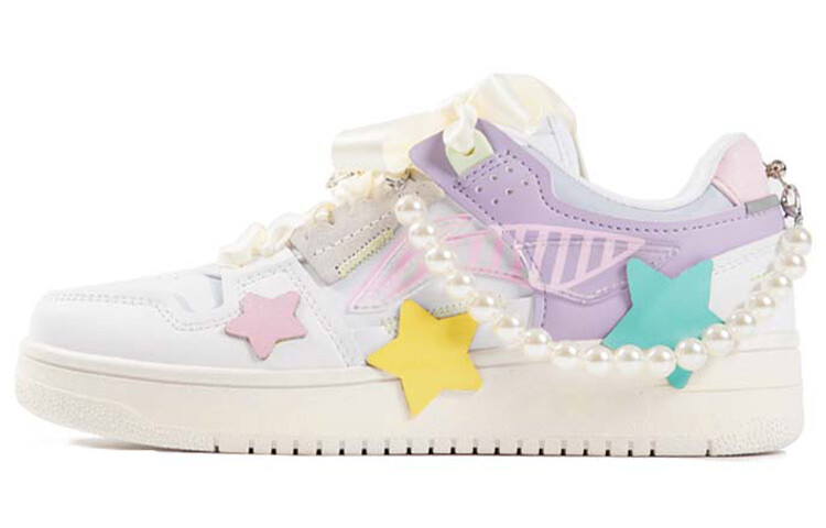 

Кроссовки для скейтбординга серии Tianji женские с низким верхом, белые/фиолетовые Lining, Фиолетовый, Кроссовки для скейтбординга серии Tianji женские с низким верхом, белые/фиолетовые Lining