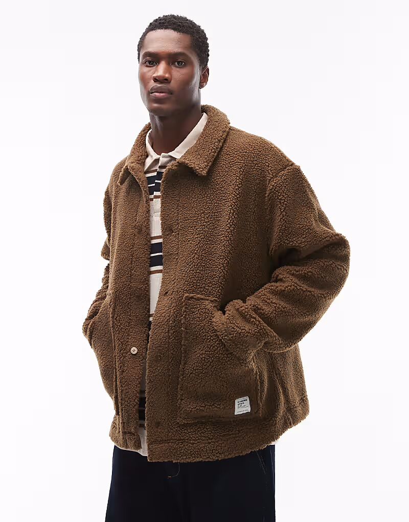 

Свободная куртка Харрингтон темно-зеленого цвета Asos Design