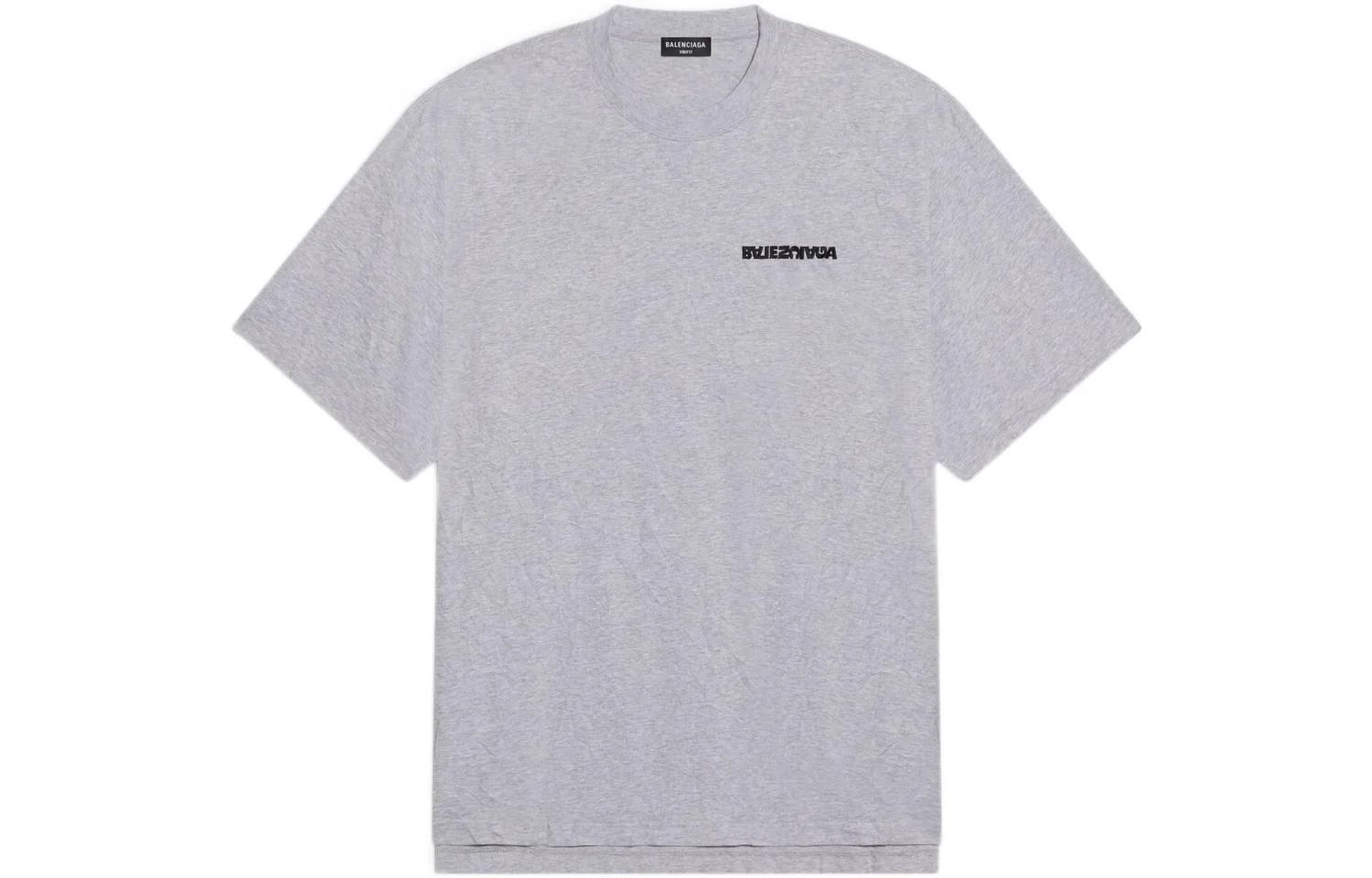 Футболка с разрезом Balenciaga, серый