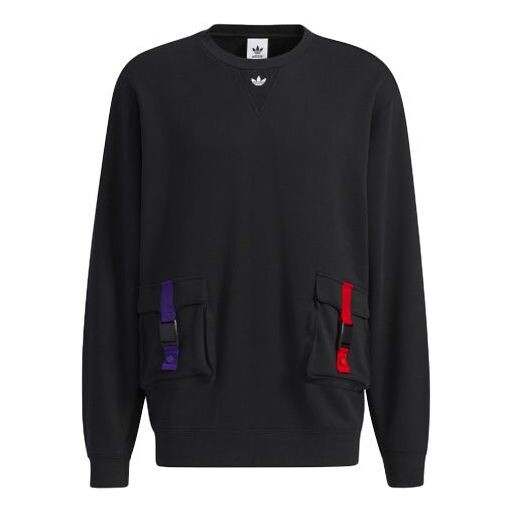 

Толстовка originals series cny crew casual sports round neck pullover black Adidas, черный
