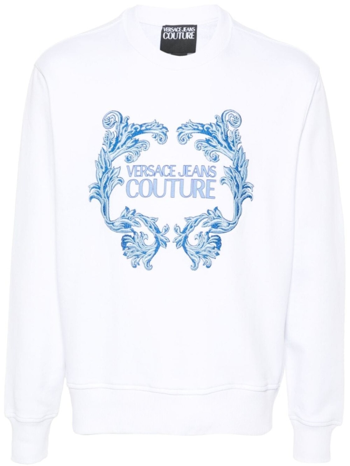 

Хлопковая толстовка с логотипом Versace Jeans Couture, белый