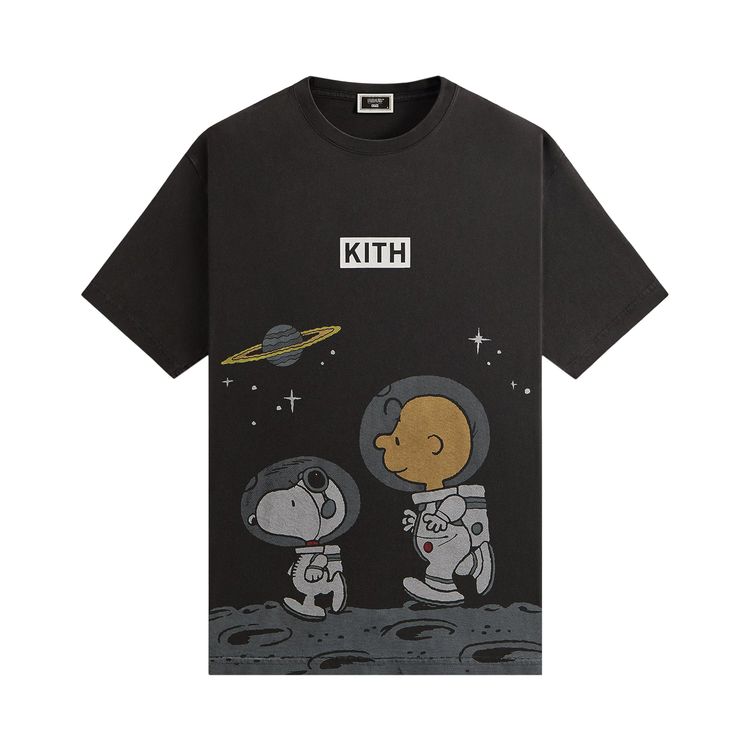 

Футболка Kith For Peanuts Space Vintage Tee 'Black', черный