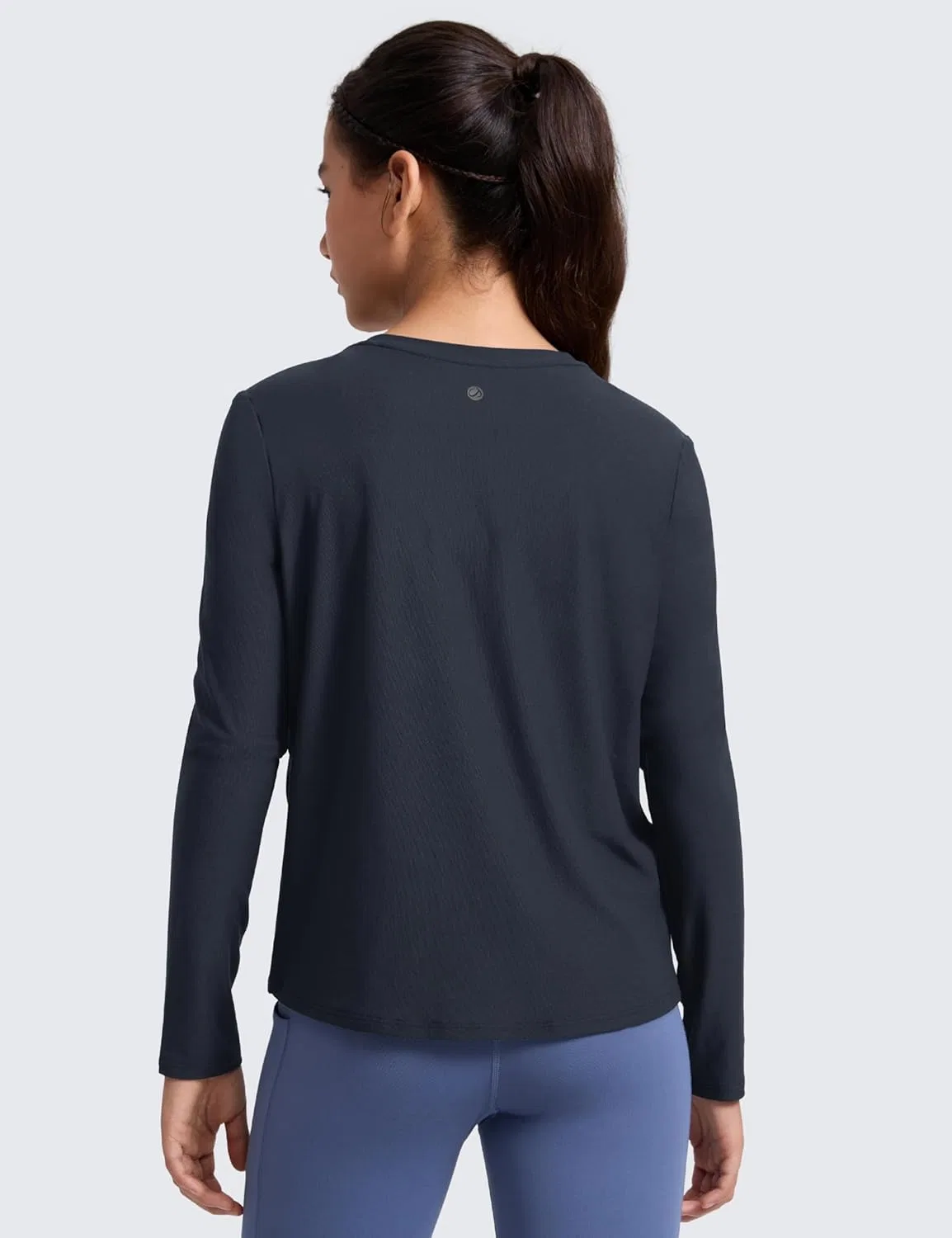 Футболка с длинным рукавом CRZ YOGA Cloudweight, True Navy — фото 2