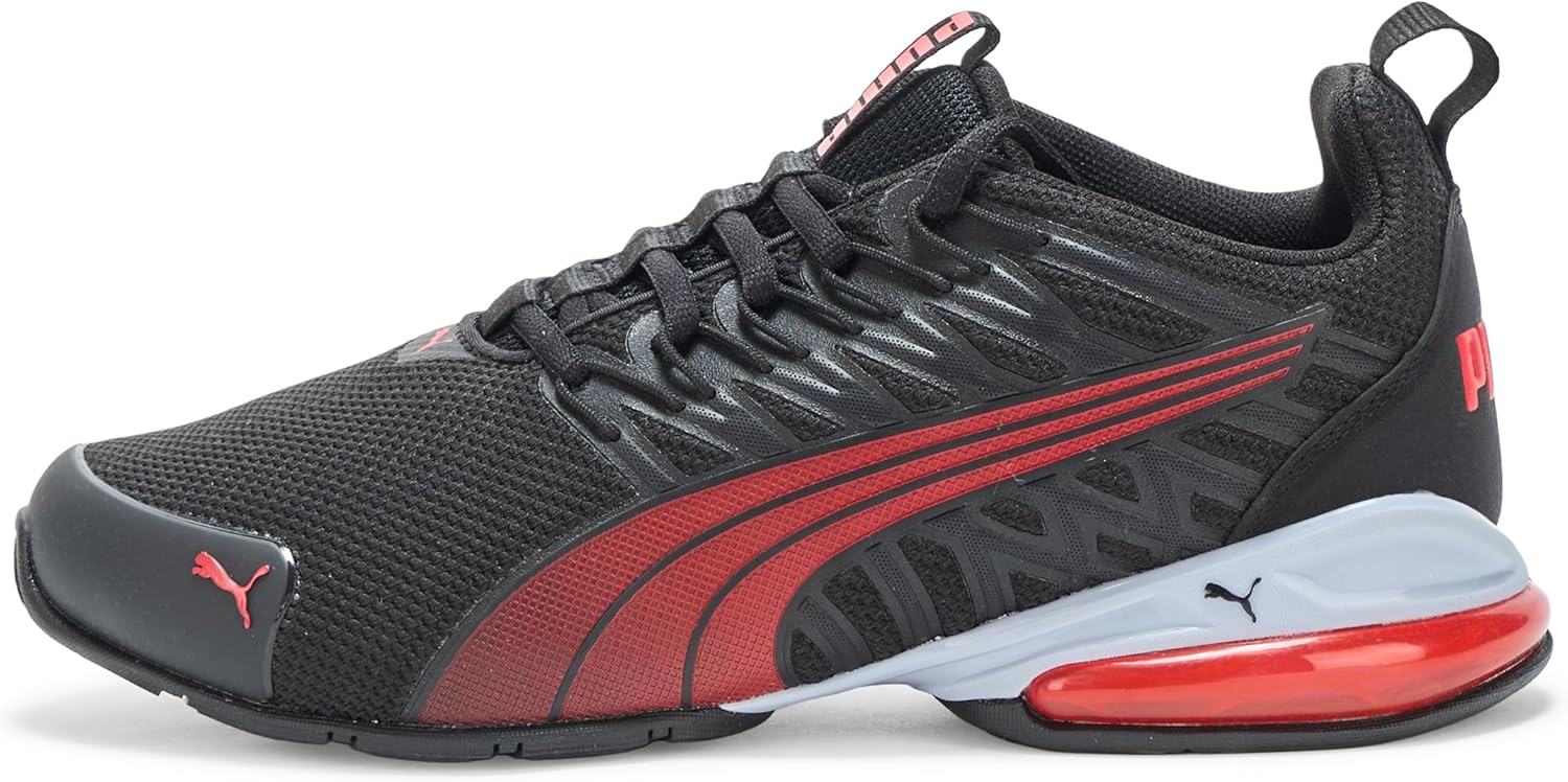 Кроссовки Puma Voltaic Evo для детей и подростков унисекс, черный/красный — фото 2